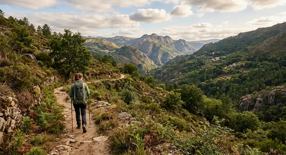 Caminhada pelos trilhos de Portugal